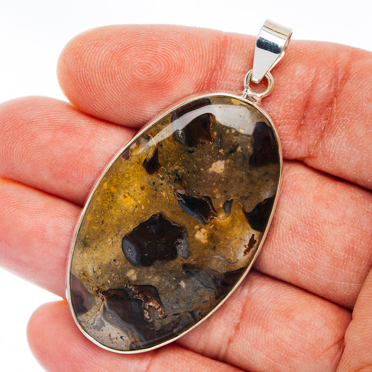 Premium Rock Calcy Pendant 2 1/4" (.925 Sterling Silver)