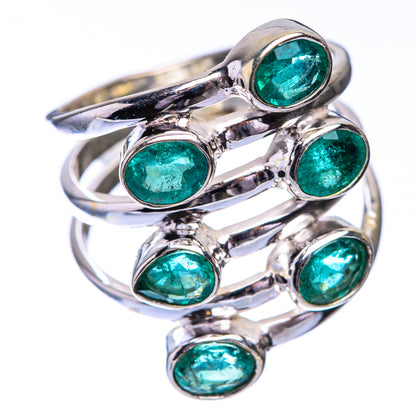 Zambian Emerald Ring Size 7.25 (925 Sterling Silver) R140720