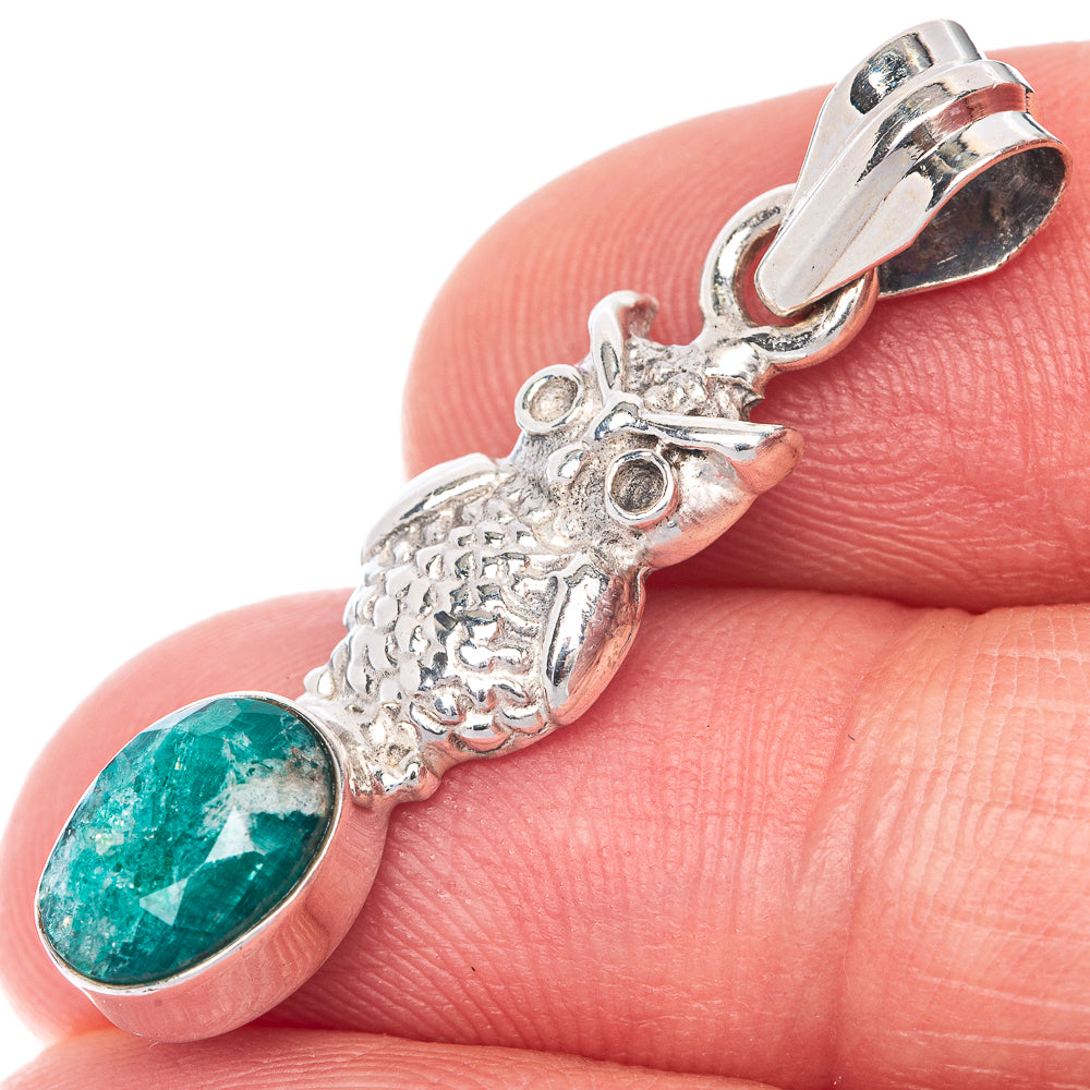 Emerald Dainty Pendant 1 3//8" (925 Sterling Silver) P39892