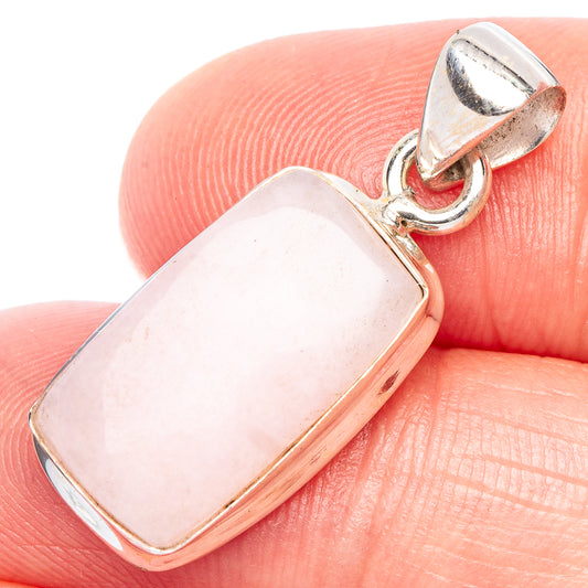 Pink Opal Pendant 1 1/8" (925 Sterling Silver) P44237