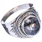 Tourmalinated Quartz Ring Size 7.25 (925 Sterling Silver) R3971
