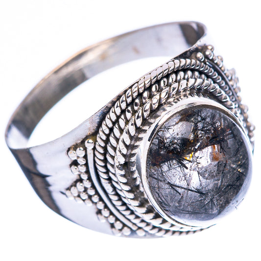 Tourmalinated Quartz Ring Size 7.25 (925 Sterling Silver) R3971