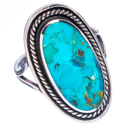 Rare Arizona Turquoise Ring Size 7.75 (925 Sterling Silver) R2305