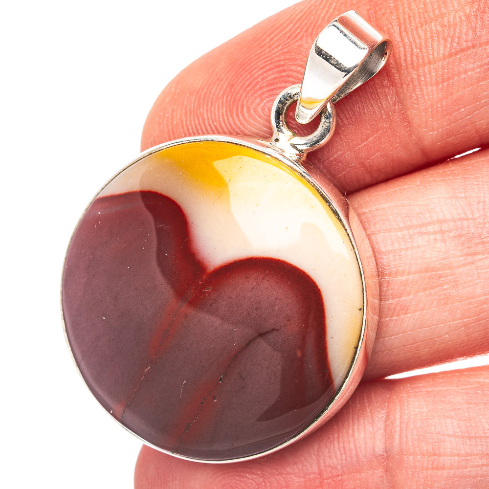Mookaite Pendant 1 1/2" (.925 Sterling Silver)