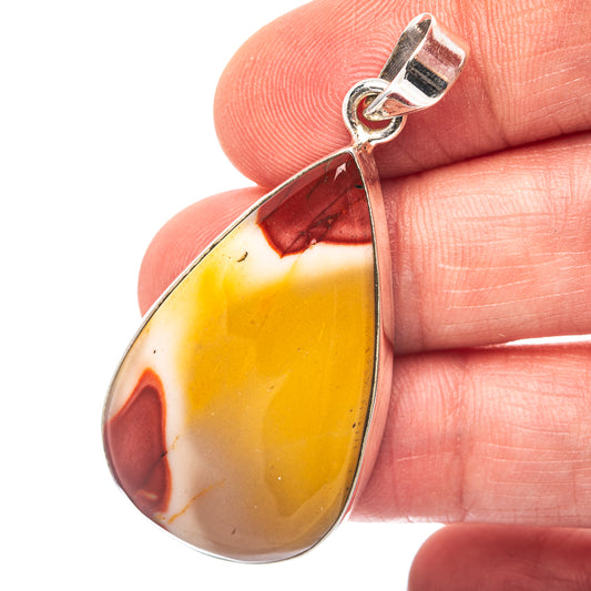 Mookaite Pendant 1 7/8" (.925 Sterling Silver)