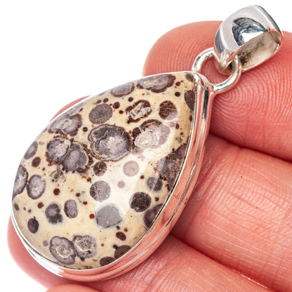 Poppy Jasper Pendant 1 5/8" (925 Sterling Silver) P40802