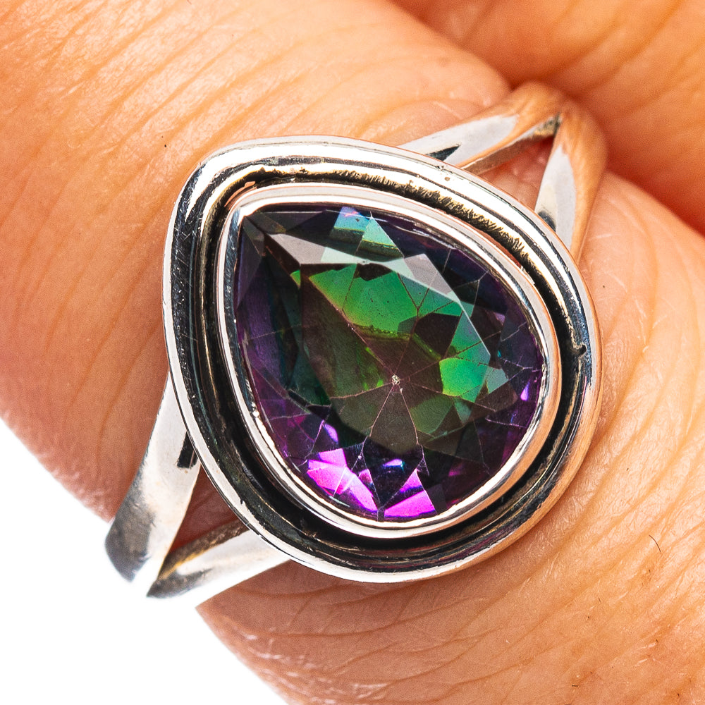 Mystic Topaz Ring Size 7.5 (.925 Sterling Silver)