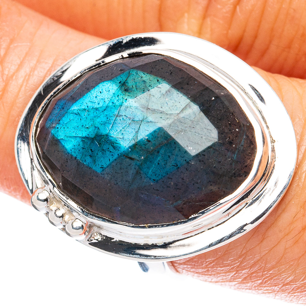 Premium Labradorite 925 Sterling Silver Ring Size 7.75 Ana Co R3620