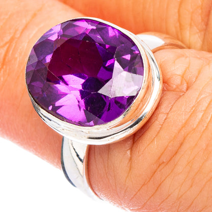 Brazilian Amethyst Ring Size 6.5 (.925 Sterling Silver)