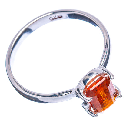 Orange Kyanite Ring Size 8 (.925 Sterling Silver)