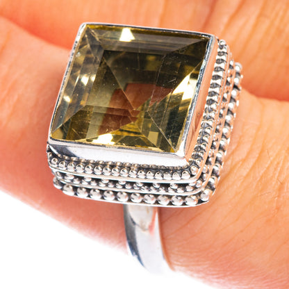 Faceted Citrine Ring Size 8 (925 Sterling Silver) R144243