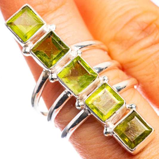 Large Peridot Ring Size 8 (925 Sterling Silver) RING143456