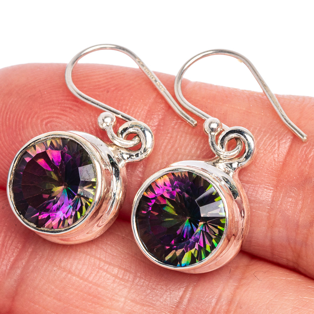 Mystic Topaz Earrings 1 1/8" (925 Sterling Silver) E433550