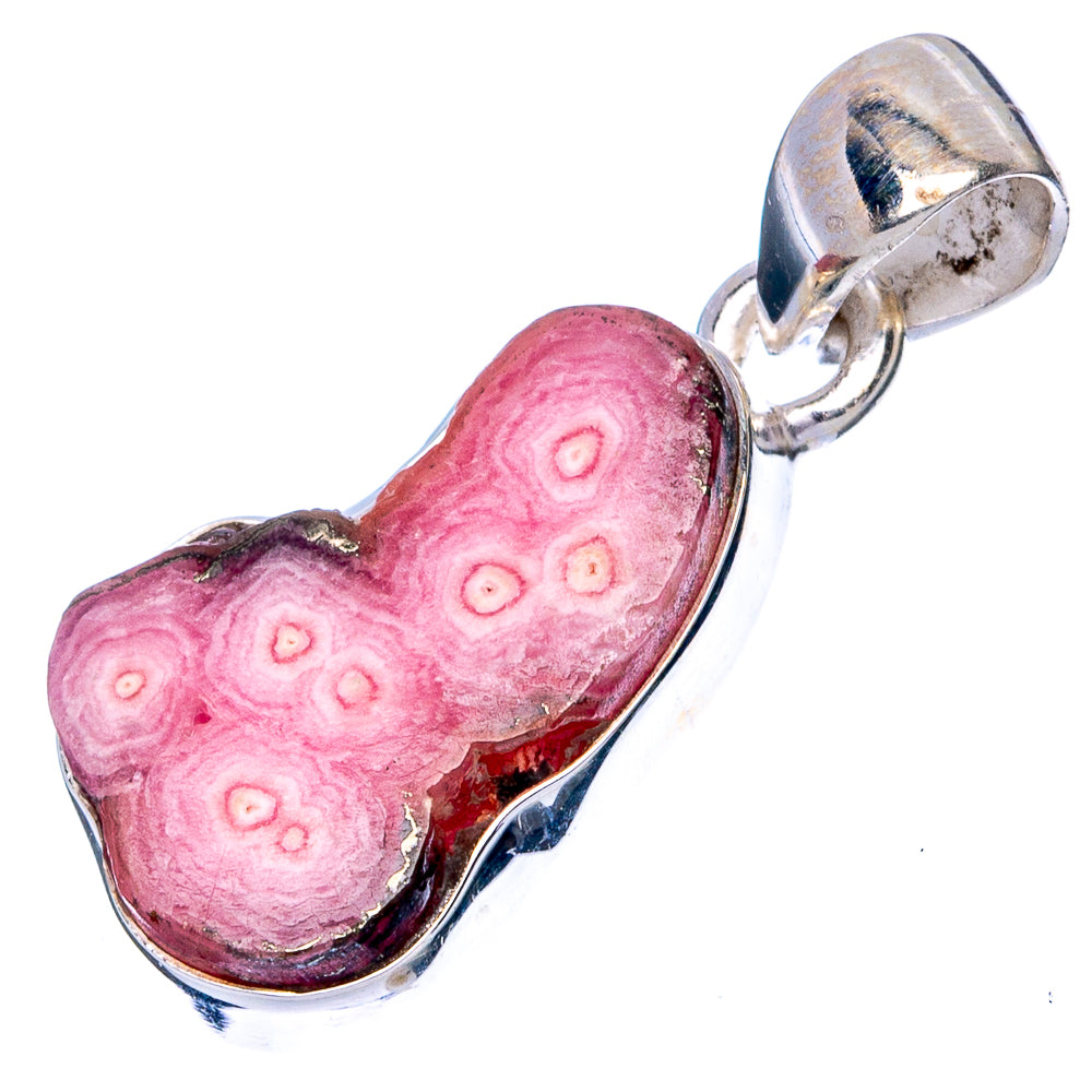 Rare Rhodochrosite Stalactite Pendant 1 1/8" (925 Sterling Silver) P42927