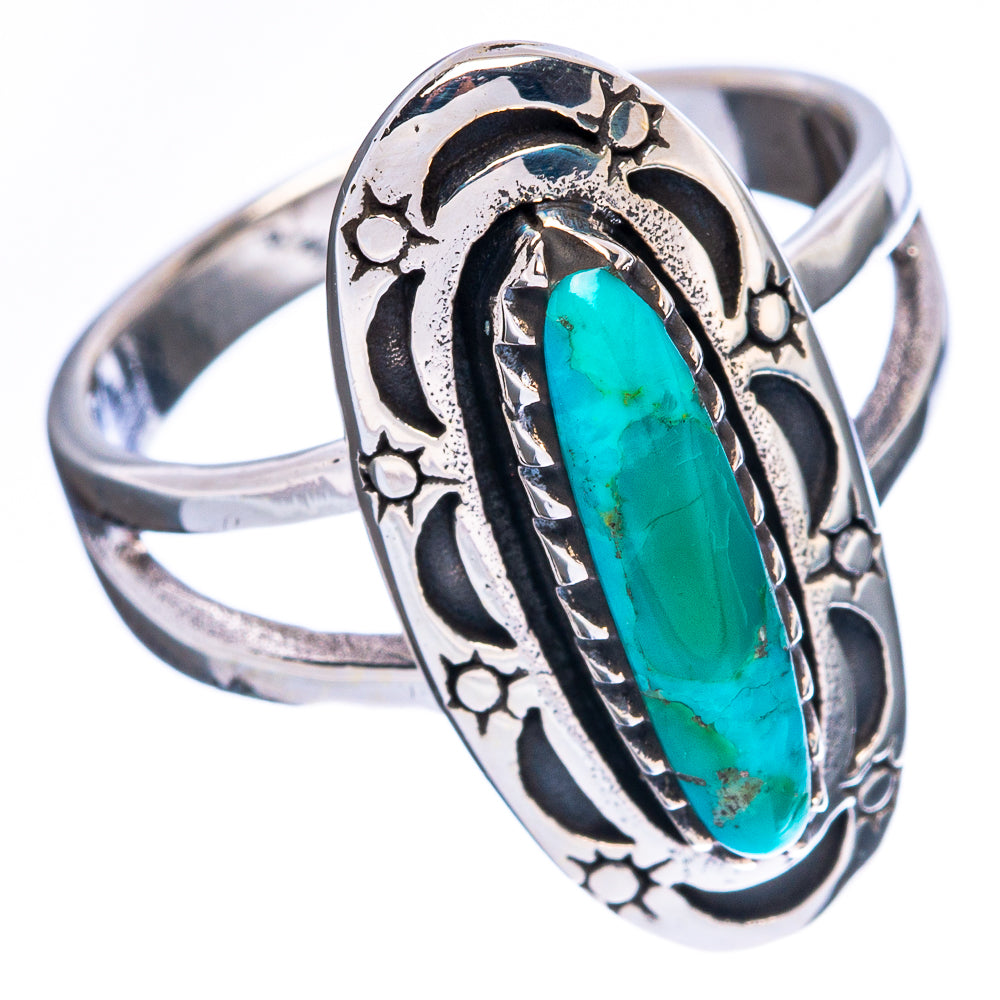 Rare Arizona Turquoise Ring Size 8.5 (925 Sterling Silver) R2328