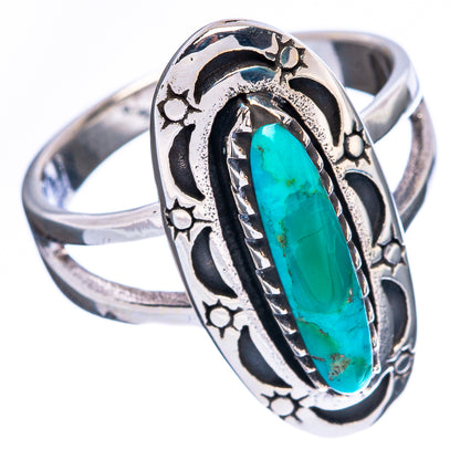 Rare Arizona Turquoise Ring Size 8.5 (925 Sterling Silver) R2328