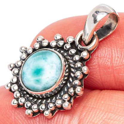 Larimar Dainty Pendants 1" (925 Sterling Silver) P42247