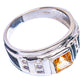 Faceted Citrine Ring Size 7.75 (925 Sterling Silver) R147086