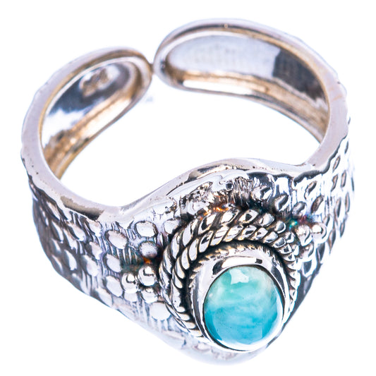 Larimar Ring Size 6.75 (925 Sterling Silver) R3754