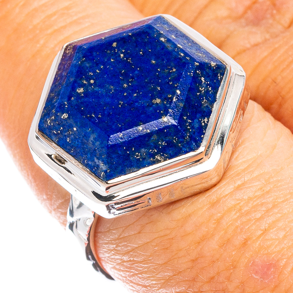 Premium Lapis Lazuli Ring Size 7.75 (925 Sterling Silver) R8054
