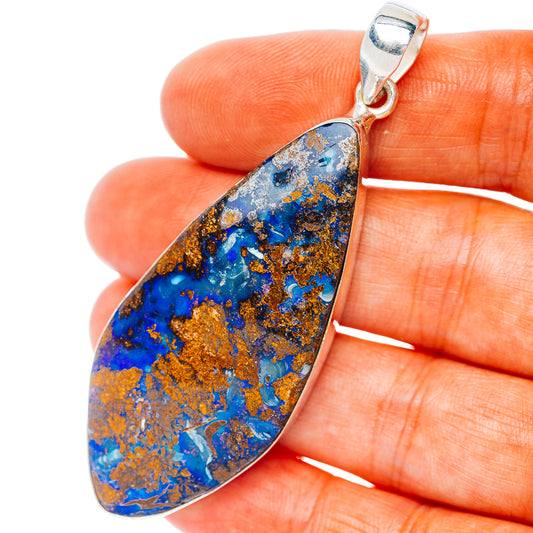 Boulder Opal Pendant 2 5/8" (.925 Sterling Silver)