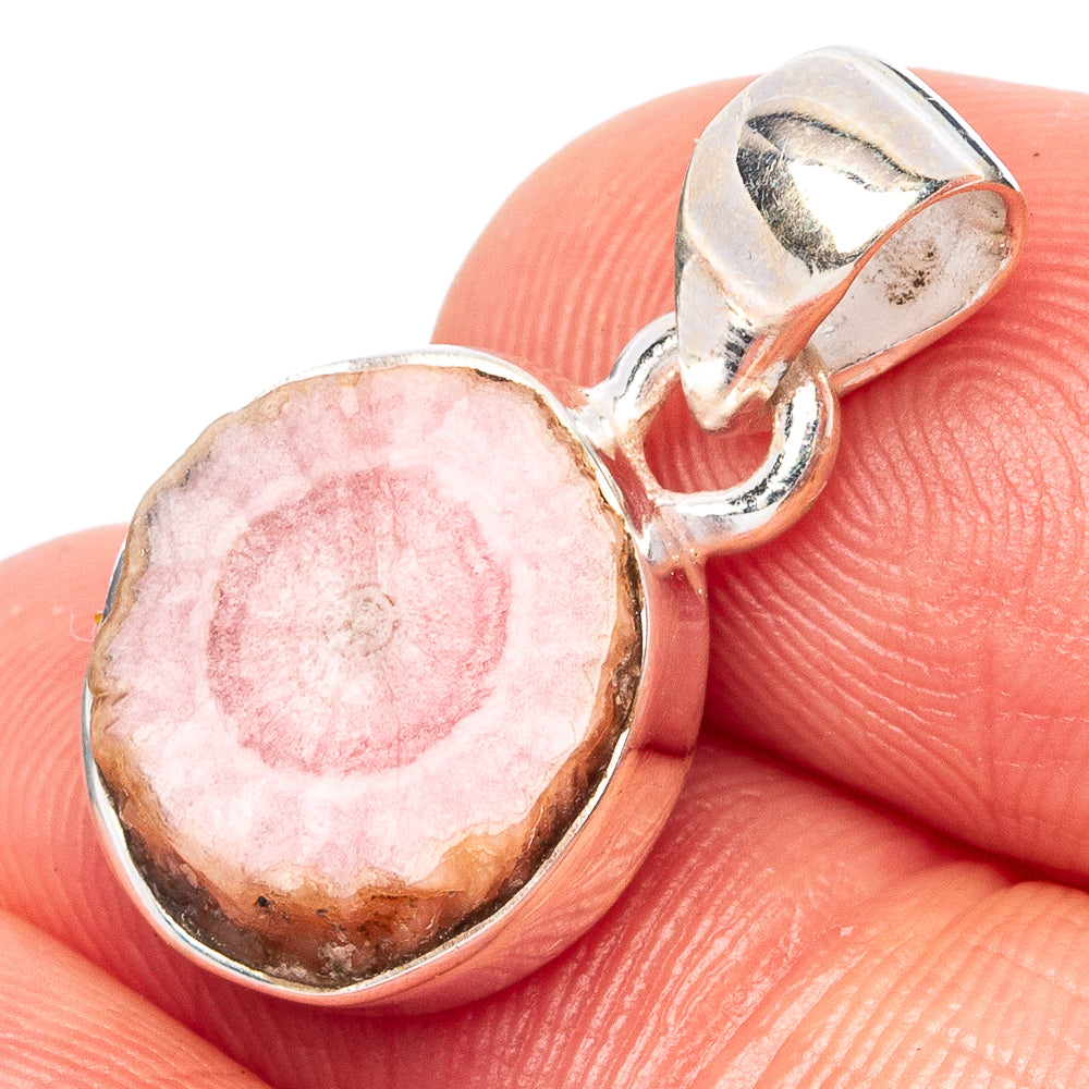 Rare Rhodochrosite Stalactite Pendant 7/8" (925 Sterling Silver) P42962
