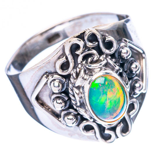 Rare Ethiopian Opal Ring Size 7 (925 Sterling Silver) R4436