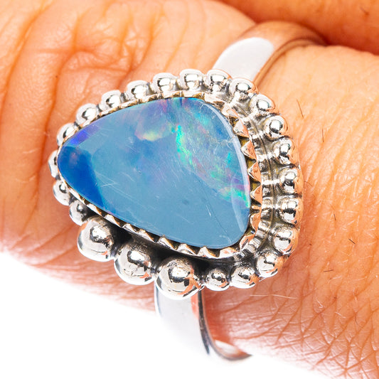 Rare Doublet Opal Ring Size 8.75 (925 Sterling Silver) R7100