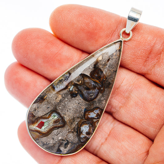 Premium Rock Calcy Pendant 2 3/8" (.925 Sterling Silver)
