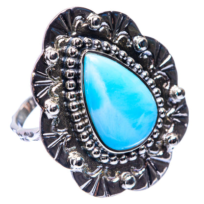 Premium Larimar Ring Size 7.25 (925 Sterling Silver) R141757