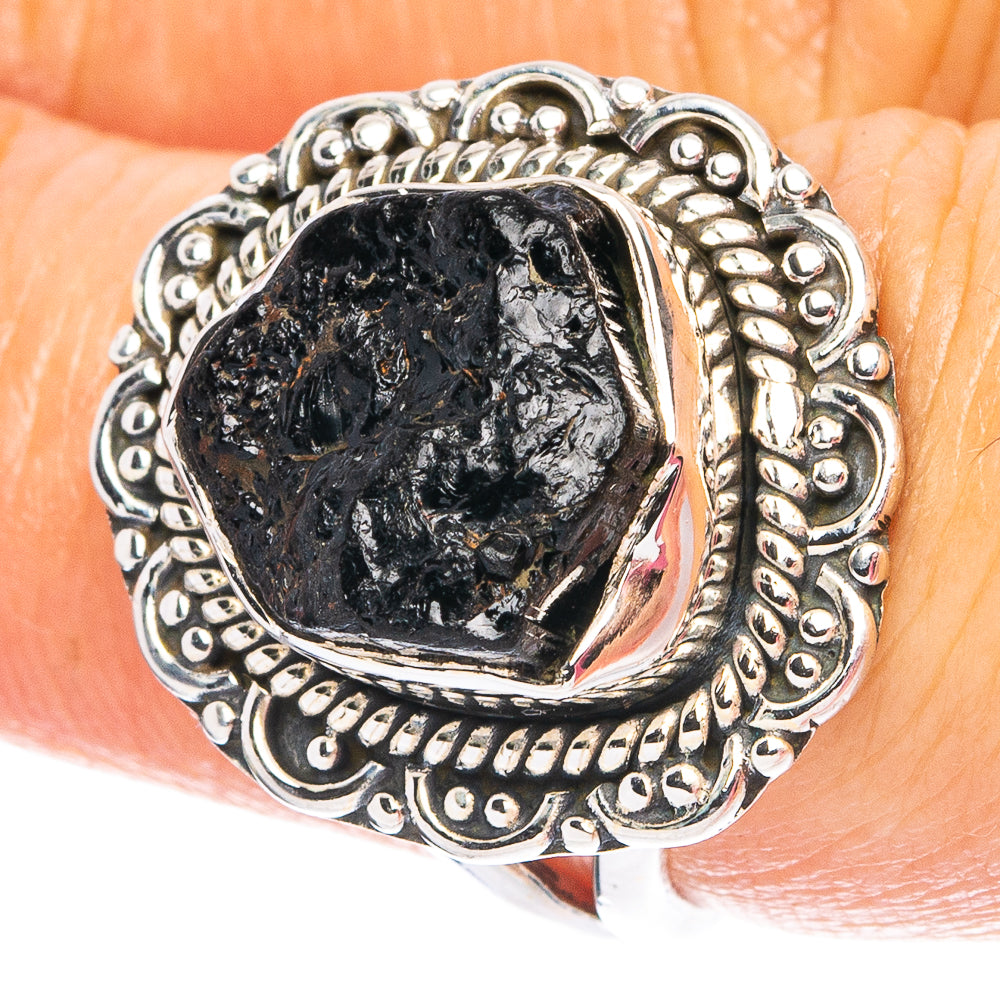 Tektite 925 Sterling Silver Ring Size 7 (925 Sterling Silver) R6263