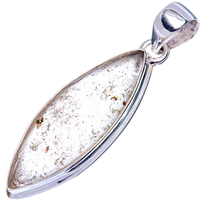 Rare Libyan Desert Glass 925 Sterling Silver Pendant 1 3/4" (925 Sterling Silver) P42606