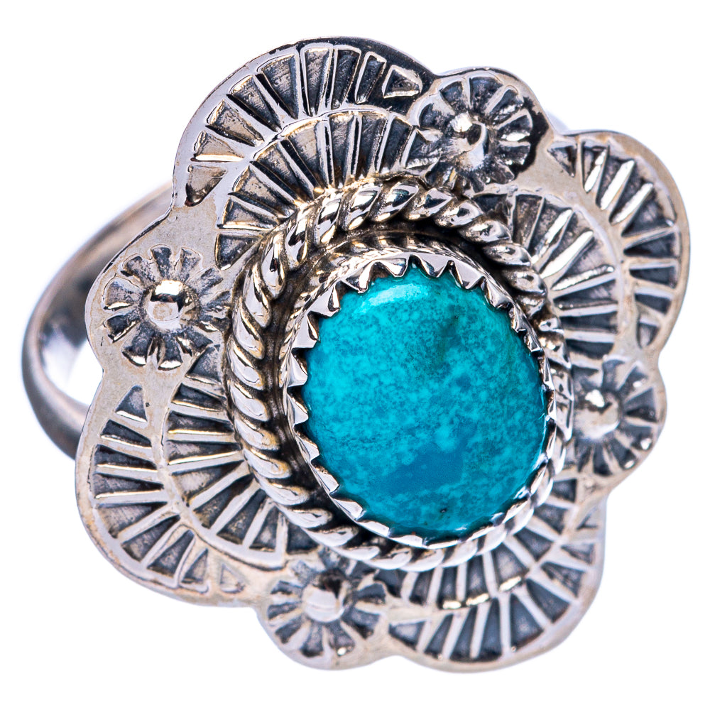 Chrysocolla Ring Size 7.75 (925 Sterling Silver) R146173
