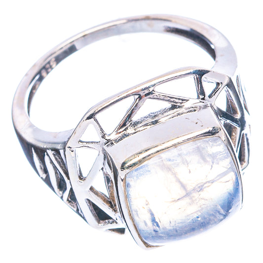 Rainbow Moonstone Ring Size 7 (925 Sterling Silver) R4739