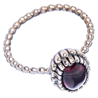 Garnet Dainty Ring Size 6.75 (925 Sterling Silver) R146877