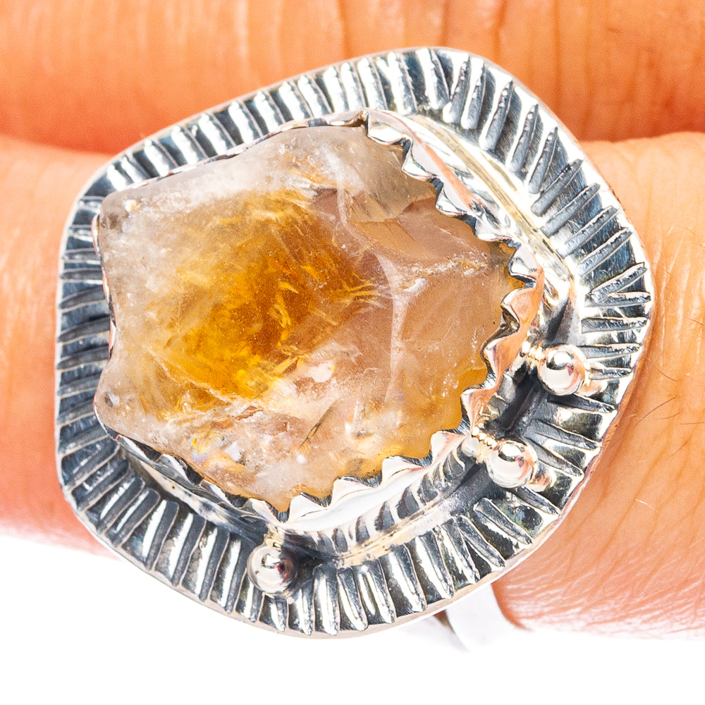 Citrine 925 Sterling Silver Ring Size 8 (925 Sterling Silver) R6187