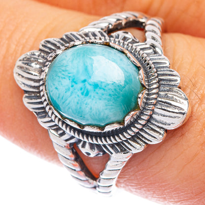 Larimar Ring Size 8 (925 Sterling Silver) R144766