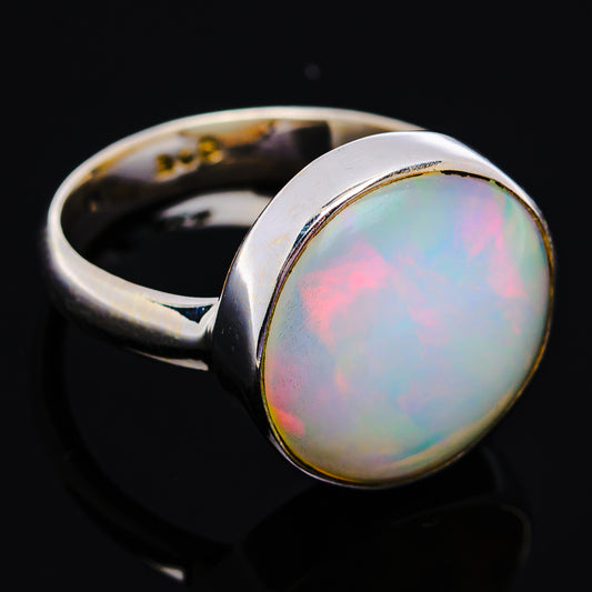 Premium Ethiopian Opal Ring Size 7 Adjustable (.925 Sterling Silver)