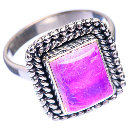 Pink Moonstone Ring Size 8.75 (925 Sterling Silver) R140522