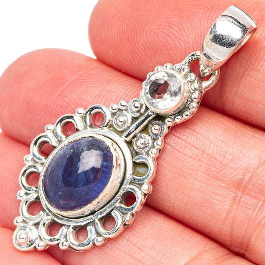 Tanzanite Pendant 1 3/4" (925 Sterling Silver) P44356