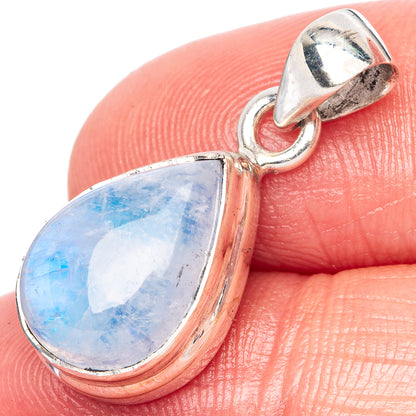 Rainbow Moonstone Pendant 1" (925 Sterling Silver) P42393