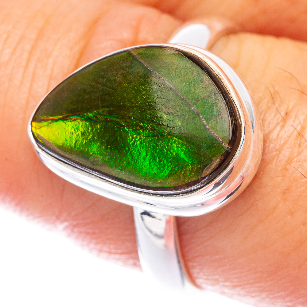 Ammolite Ring Size 8.75 (925 Sterling Silver) R144969