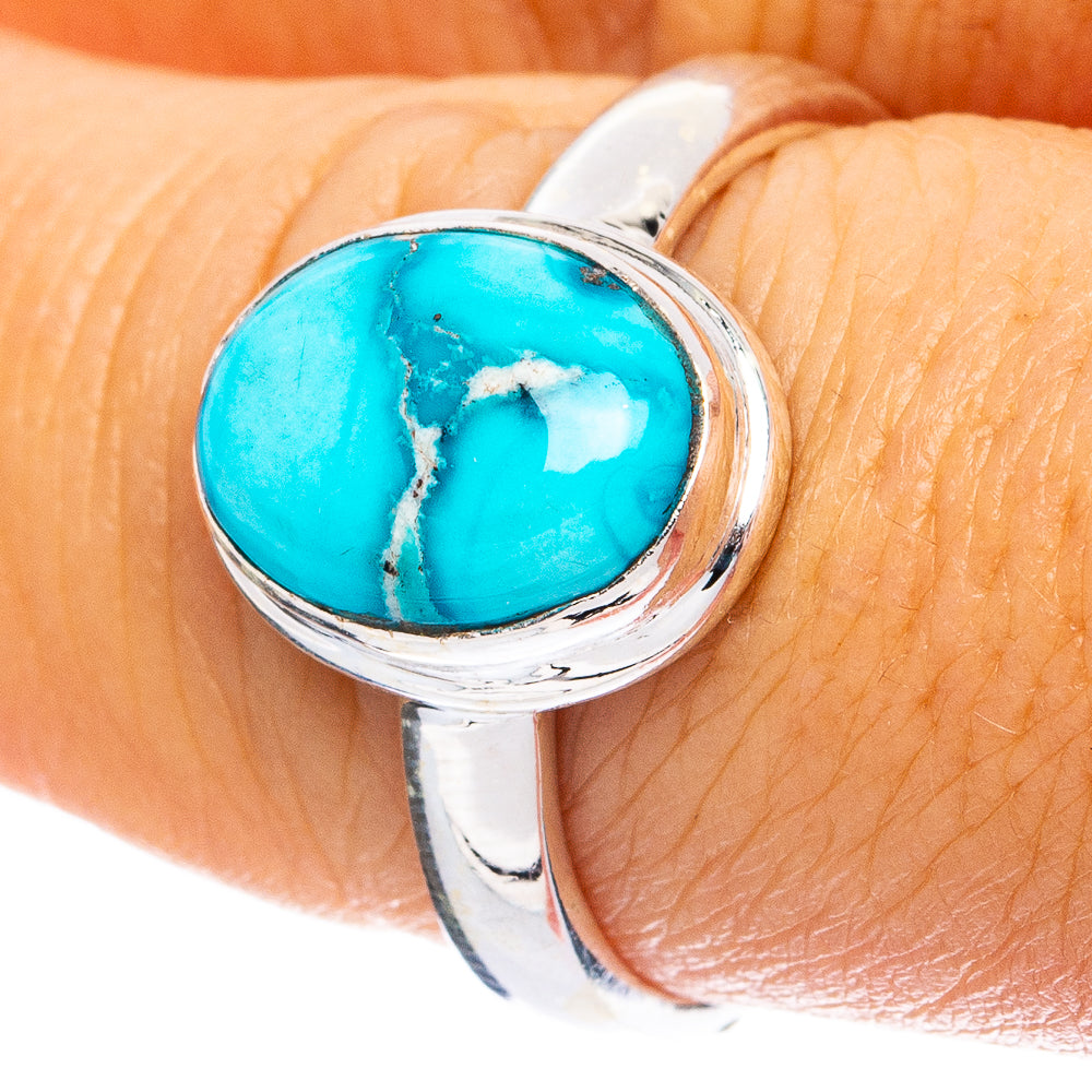 South Hills Turquoise Ring Size 8 (925 Sterling Silver) R8201