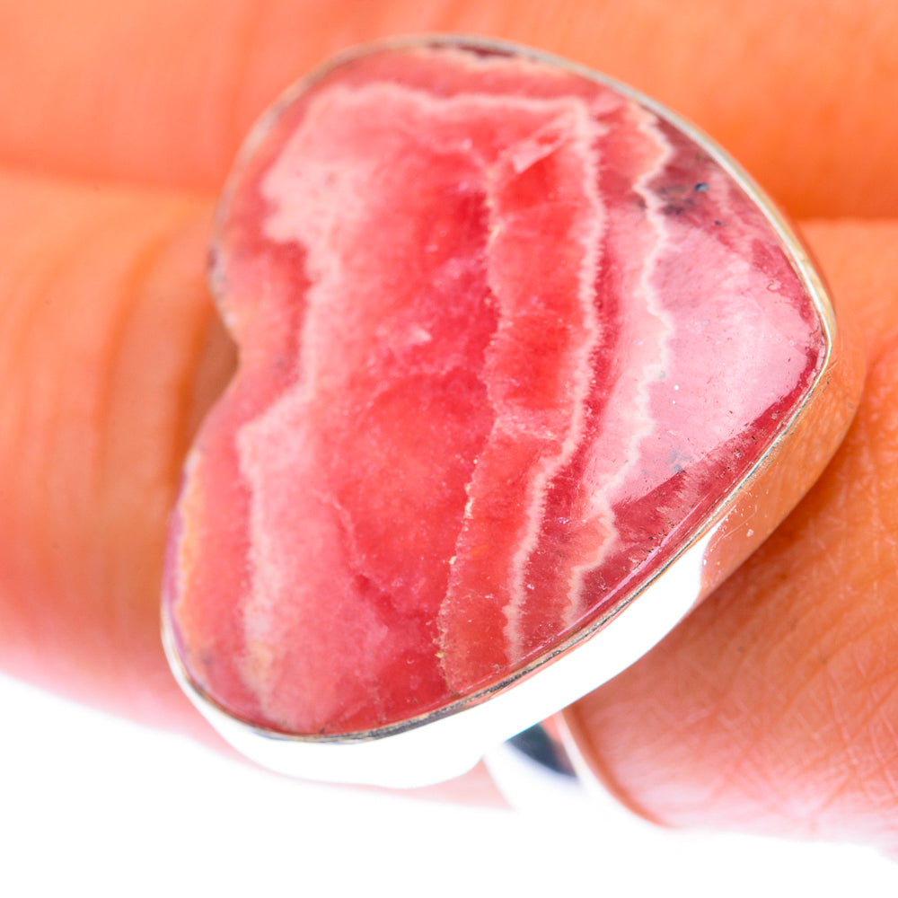 Large Rhodochrosite Ring Size 8.25 (925 Sterling Silver) RING140030