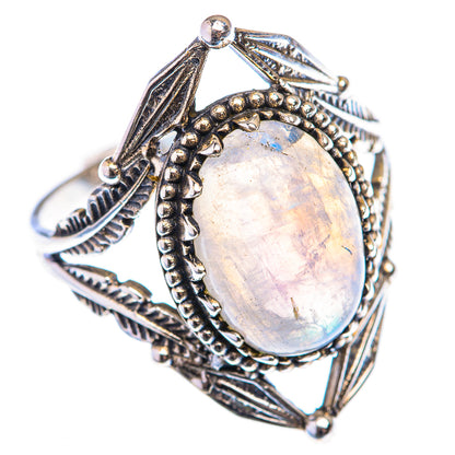 Rainbow Moonstone Ring Size 10.25 (925 Sterling Silver) RING139971