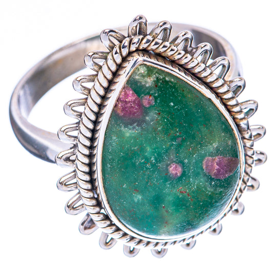 Ruby in Fuchsite Ring Size 9.75 (925 Sterling Silver) R1993