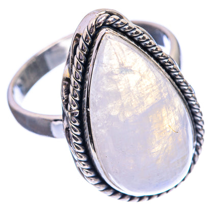 Rainbow Moonstone Ring Size 9 (925 Sterling Silver) R143081