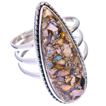 Large Brecciated Ethiopian Opal Ring Size 10 (925 Sterling Silver) R140972
