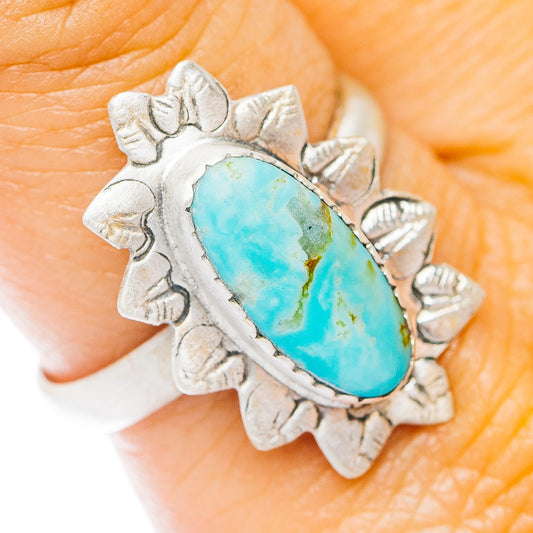 Santa Maria Turquoise Ring Size 9.25 (.925 Sterling Silver)