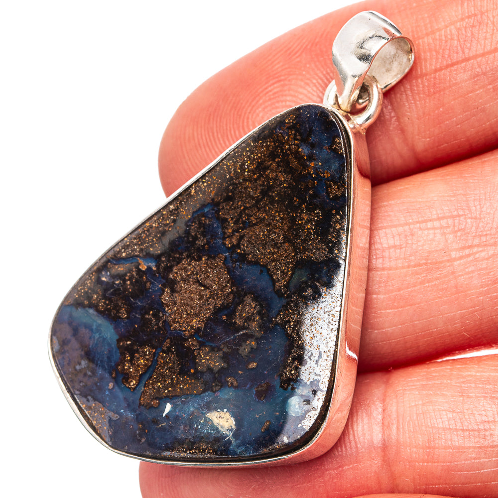 Boulder Opal Pendant 1 3/4" (.925 Sterling Silver)